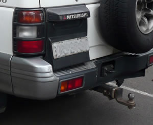 Tow bar fitted to Mitsubishi Pajero